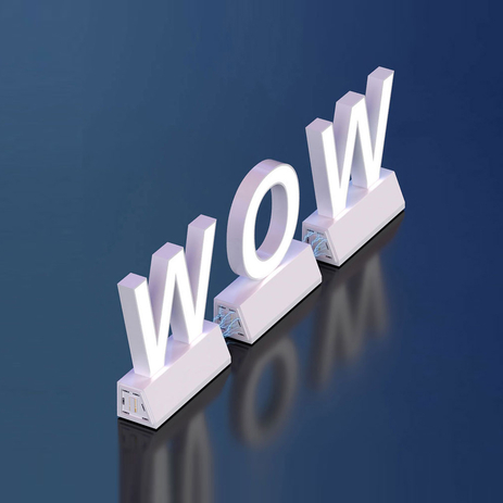 Litera LED magnetica seria Goliat