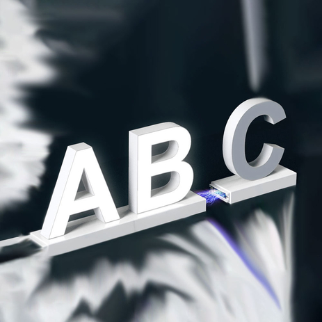 Litera LED magnetica seria baza