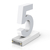 Cifra LED, ( 5 ), decorativa, 3D, luminoasa, seria magnetic baza, 95mm, 6500K, abcMIX, C1239