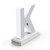 Litera LED, ( K ) mare, decorativa, 3D, luminoasa, seria magnetic baza, 170mm, 6500K, abcMIX, L1325