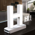 Litera LED, ( H ) mare, decorativa, 3D, luminoasa, seria magnetic baza, 95mm, 6500K, abcMIX, L1241