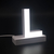 Litera LED, ( L ) mare, decorativa, 3D, luminoasa, seria magnetic baza, 95mm, 6500K, abcMIX, L1245