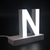 Litera LED, ( N ) mare, decorativa, 3D, luminoasa, seria magnetic baza, 95mm, 6500K, abcMIX, L1247