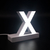 Litera LED, ( X ) mare, decorativa, 3D, luminoasa, seria magnetic baza, 120mm, 6500K, abcMIX, L1302