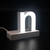 Litera LED, ( n ) mic, decorativa, 3D, luminoasa, seria magnetic baza, 170mm, 6500K, abcMIX, L1332