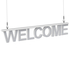Litera LED, ( C ) mare, decorativa, 3D, luminoasa, seria glisabil track profil Al, 100mm, 6500K, abcMIX, L2347