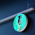 Caseta luminoasa LED glisabila, rotunda, 200mm, 6500K, IP20, 12VDC, seria glisabil track profil Al, abcMIX, CS1242