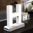 Litera LED, ( H ) mare, decorativa, 3D, luminoasa, seria magnetic baza, 95mm, 6500K, abcMIX, L1241