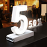 Cifra LED, ( 5 ), decorativa, 3D, luminoasa, seria magnetic baza, 95mm, 6500K, abcMIX, C1239