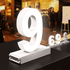 Cifra LED, ( 9 ), decorativa, 3D, luminoasa, seria magnetic baza, 95mm, 6500K, abcMIX, C1243