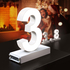 Cifra LED, ( 3 ), decorativa, 3D, luminoasa, seria magnetic baza, 120mm, 6500K, abcMIX, C1247