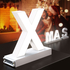 Litera LED, ( X ) mare, decorativa, 3D, luminoasa, seria magnetic baza, 120mm, 6500K, abcMIX, L1302