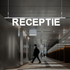 Litere luminoase 3D seria glisabil track profil Al RECEPTIE, 900x100mm, 6500K, abcMIX, K1248