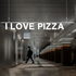 Caseta luminoasa seria glisabil track profil Al I LOVE PIZZA, 1200x100mm, 6500K, abcMIX, K1272