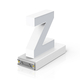 Litera LED, ( z ) mic, decorativa, 3D, luminoasa, seria magnetic baza, 120mm, 6500K, abcMIX, L1306