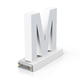 Litera LED, ( M ) mare, decorativa, 3D, luminoasa, seria magnetic baza, 170mm, 6500K, abcMIX, L1329