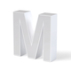 Litera LED, ( M ) mare, volumetrica, decorativa, 3D, luminoasa, seria pentru perete, 100mm, 6500K, abcMIX, L3478