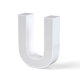Litera LED, ( U ) mare, volumetrica, decorativa, 3D, luminoasa, seria pentru perete, 100mm, 6500K, abcMIX, L3492