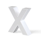 Litera LED, ( X ) mare, volumetrica, decorativa, 3D, luminoasa, seria pentru perete, 150mm, 6500K, abcMIX, L3545