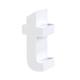 Litera LED, ( t ) mic, volumetrica, decorativa, 3D, luminoasa, seria pentru perete, 200mm, 6500K, abcMIX, L3585