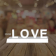 Decoratiune luminoasa evenimente seria magnetic Goliat LOVE, 1996x680mm, 6500K, abcMIX, K1308