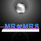 Decoratiune luminoasa seria magnetic video P3 evenimente MR ❤ MRS, 3745x680mm, RGB, abcMIX, K1323