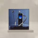 Lampa de veghe, obiect decorativ LED luminos seria magnetic baza smartphone patrat, 220x235mm, 6500K, abcMIX, K1405