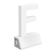 Litera LED, ( F ) mare, volumetrica, decorativa, 3D, luminoasa pentru evenimente, seria magnetic Goliat, 680mm, 6500K, abcMIX, L1406